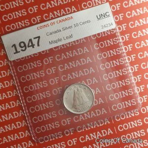 1947�N�J�i�_10�Z���g�d�� - �J���I���[�v�����[�t - ML - ������ #coinsofcanada