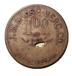 �~�h���^�E���A�~�Y�[���B �g���[�h�g�[�N��: J.W. Sharp Merc Co. Mdse Only GF 1.00 TC-308672