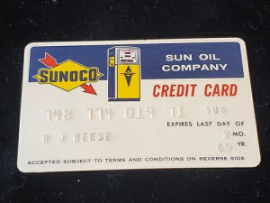 Sunoco�N���W�b�g�J�[�h ~ �T���I�C���J���p�j�[ ~ �L������ 1969�N ~ ���Дԍ� cb437