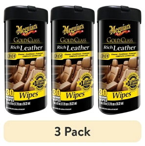 Meguiar's �S�[���h�N���X ���U�[���C�v 25������A�N���[�i�[���R���f�B�V���i�[ 3�p�b�N
