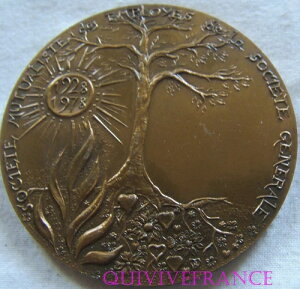MED5037 - MEDAILLE MUTUELLE DES EMPLOYEES DE LA SOCIETE GENERALE PAUL ELUARD 1979-