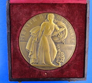 FRANC�� Medal MERITE ET FLDELITE by LG.BAUDRY in or .box ? 67.0mm 152.0 gr