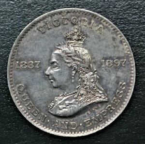 1897�N ���B�N�g���A���� �_�C�������h�W���r���[���_���i�o�[�N�X�A�����[1875�N���j�A�␻ 30mm