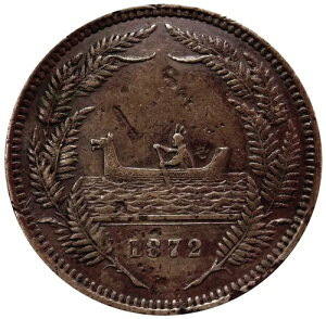 1872�N �j���[�W�[�����h �I�[�N�����h R. �O���b�e�� 1�y�j�[ �}�[�`�����g�R�C�� �g�[�N�� XF KM# TN 24