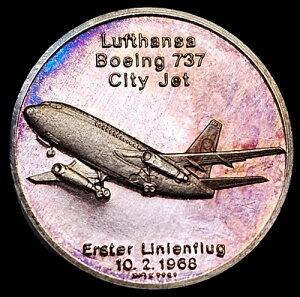 1968�N ���t�g�n���U�q�� �{�[�C���O737 �V�e�B�W�F�b�g .999 �V���o�[ �v���[�t���_�� #1127