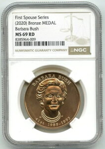 2020�N �o�[�o���E�u�b�V�� �u�����Y���_�� NGC MS69 RD �t�@�[�X�g�E�X�|�[�X�E�V���[�Y - L381