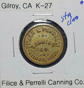 �J���t�H���j�A�B�M�����C �g���[�h �g�[�N��: Filice & Perrelli Canning Co (T) TC-9858