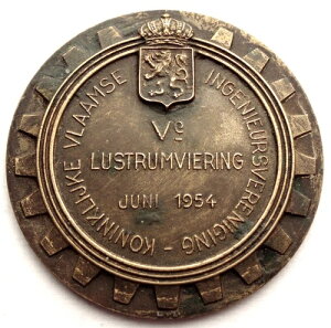 KONINKLIJKE VLAAMSE INDIEURS VERENING 1954 ���_�� 50.35mm 49.6g �u�����Y�B B19