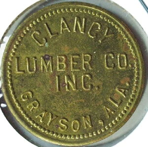 CLANCY LUMBER CO. INC. - 50�Z���g���� - �A���o�}�B�O���C�\�� - TC# 160330 $$ - EC 7835