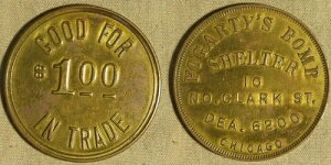 �g�[�N��: GF $1 �t�H�K�e�B�[�Y ���e�V�F���^�[ �V�J�S IL 1930�N��/50�N�� 38mm BR ���A IRTM478
