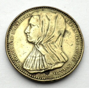 �I�[�X�g���A�̃}�[�K���b�g�i1479-1530�N�j���_�� 34.2mm 16.5g �^�J���A�󏭁B1F3.4