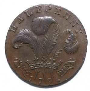 1794�N�A�p���A1/2�y�j�[�A�R���_�[�g�[�N���A�T�Z�b�N�X�E�u���C�g���AgEF�ADH# 2�A���b�g[334]
