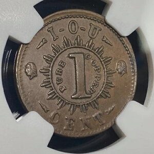 (1861-65) I.O.U �p�[�T���{�C �j���[�W���[�W�[�B �N�[�c���u���U�[�Y �H���i�g�[�N�� F-690A-1a NGC AU 55