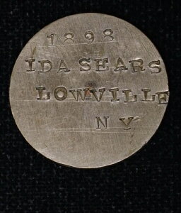 Love Token ����1898 Ida Sears Lowville NY on Liberty V�w�b�h�j�b�P��5c-