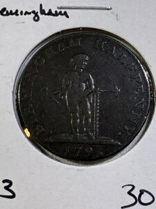 1793�N �C�M���X �E�H���b�N�V���[ �o�[�~���K�� �n�[�t�y�j�[ �R���h�� �g�[�N��