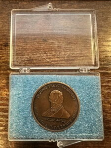 Vintage Irving Trust Company 125���N�L�O�i�m�R�C�� �o�C�Z���e�j�A��-