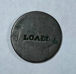 Exonumia Counter Stamped 1803 Large 1C (#8347) �X�^���v�� I. Call �ł��B