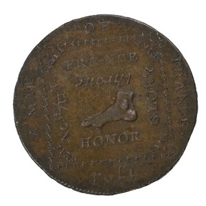 1794�N �n���v�V���[�B �G���Y���[�X �n�E���ݒn�} �t�����X �n�[�t�y�j�[ �R���h�� �g�[�N�� 1/2�y���X D&H-18