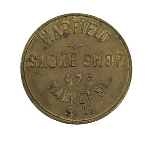 �T���t�����V�X�R�A�J���t�H���j�A�B �g���[�h�g�[�N��: Warfield Smoke Shop 976 Market St. GF 1 �����v���C