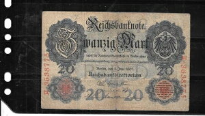 �h�C�c #28 1907 VG CIRC 20 �}���N �Â����B���e�[�W���� ���� �ʉ�