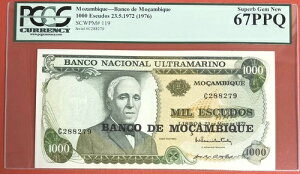 ���U���r�[�N 1000 �G�X�N�[�h 1972 �s�b�N�ԍ� 119 PCGS: 67 PPQ GEM UNC�B (#PL922)