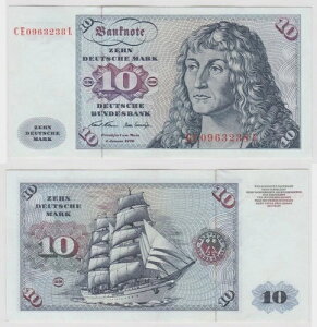 T146959 ���� 10 DM �h�C�c�}���N Ro. 270b note 2. 1970�N1�� KN CE 0963238-