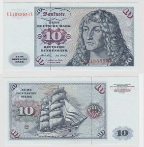 T146912 ���� 10 DM �h�C�c�}���N Ro. 270b note 2. 1970�N1�� KN CE 1888954-