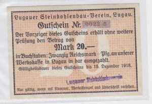 20 �}���N���� Lugauer Steinkohlenbau Verein 15.12.1918 (118860)-