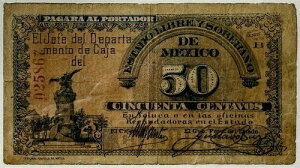Estado Libre y Soberano de MEXICO - �g���J - 50 �Z���^�{�X 1915 - P-S879 - ��!