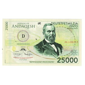 [#240456] �����A���̑��A25000 FINTO ANDAQUESH TOURIST BANKNOTE�AUNC(65-70)