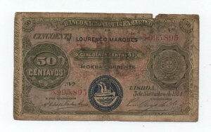 ���U���r�[�N �|���g�K�� 50 CENTAVOS 1914 �s�b�N 61 ���b�N �X�L����