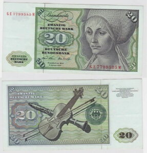 T147704 ���� 20 �h�C�c�}���N Ro. 271b note 2. 1970�N1�� KN GE 7799585-