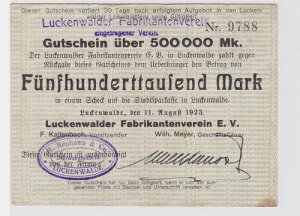 500000 �}���N���� ���b�P�������_�[ �t�@�u���J���e���t�F���C�� e.V. 1923�N8��11��(122068)�`