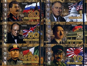 �|���}�[�Z�b�g�A�G���E�N���u�E�f�E���E���l�_�A1;5;10;20;50;100 2015 WWII Leaders�AComm