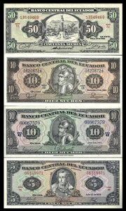 �G�N�A�h�� �o���R �Z���g���� 1974-1988 5�A10�A10�A50 �X�N�� �N���X�v UNC P-101A-121