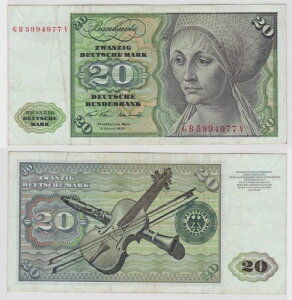 T148461 ���� 20 DM �h�C�c�}���N Ro. 271a note 2. 1970�N1�� KN GB 5994977-