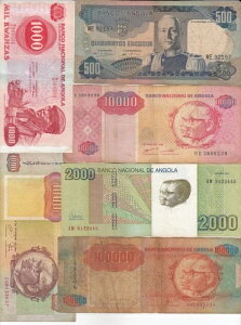 �A���S���A6���Z�b�g�A���ׂĈقȂ锭�s�ABanco De Angola�A
