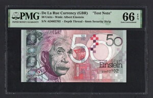 De La Rue (GBR)�A50 ���j�b�g�AND (2011)�A�A���o�[�g �A�C���V���^�C���A�u�e�X�g �m�[�g�vUNC �O���[�h 66