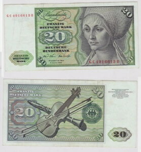 T148118 ���� 20 DM �h�C�c�}���N Ro. 271a note 2. 1970�N1�� KN GC 4916613-