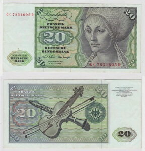 T147579 ���� 20 DM �h�C�c�}���N Ro. 271a note 2. 1970�N1�� KN GC 7834695-