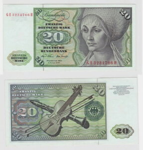 T145217 ���� 20 DM �h�C�c�}���N Ro. 271b note 2. 1970�N1�� KN GE 3234766-