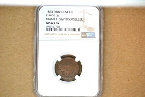 �v���r�f���X 1863�N �t�����N�EL�E�Q�C Fuld-700E-2a�B NGC MS-63BN-