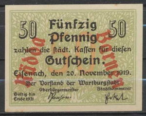 �A�C�[�i�n - �V���^�b�g - 1x �m�b�g�Q���g - L 308.a - G/M 320.1 - �A�C���c�F���V���C�� 50Pf