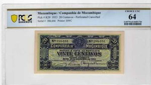 ���U���r�[�N 1933�N 20�Z���^�{ PCGS ���� UNC 64 Pick R29
