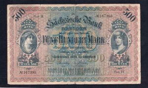 �U�L�V�F��s�h���X�f�� 500 �}���N 1922 P-954a �A�h�C�c�AVG+�A�j�ꂠ��