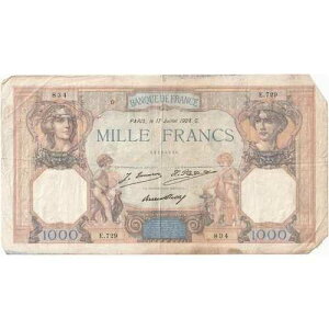 [#1294744] �t�����X�A1000 �t�����A�Z���ƃ����L���[���A1928-07-17�AE.729�AVF