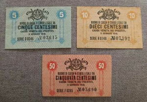 ��������̃C�^���A����: Centesimi Cassa Veneta Dei Prestiti 02/01/1918