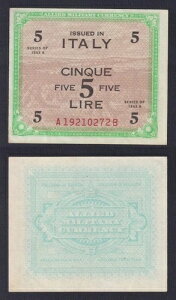 �A�����J��̊����� �C�^���A 5���� 1943A P-M18b FDS-/UNC-