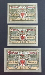 3���̌Â������A�ً}�p�����FN?renberg/Insko Poland - 1921�N�����50 + 75 Pfennig
