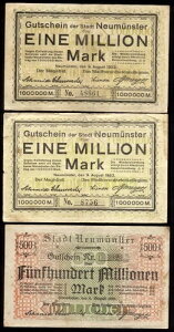 [12430] - 3 x ��^�ً}���� �m�C�~�����X�^�[ 1923�N�A100���}���N����5���}���N�A�قƂ�ǂ�g-